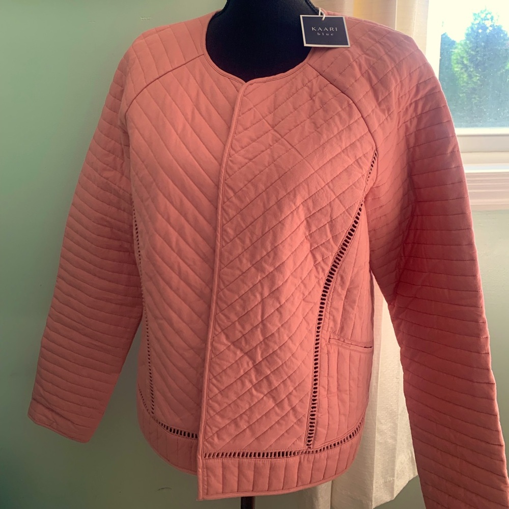 NWT Kaari blue quilted jacket